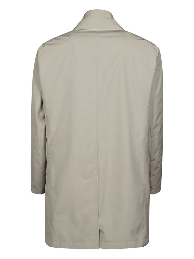 Herno buttoned high-neck coat outlook