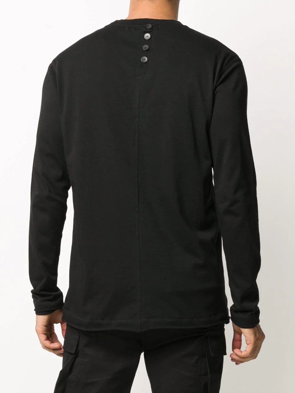 back-button long-sleeve T-shirt - 4