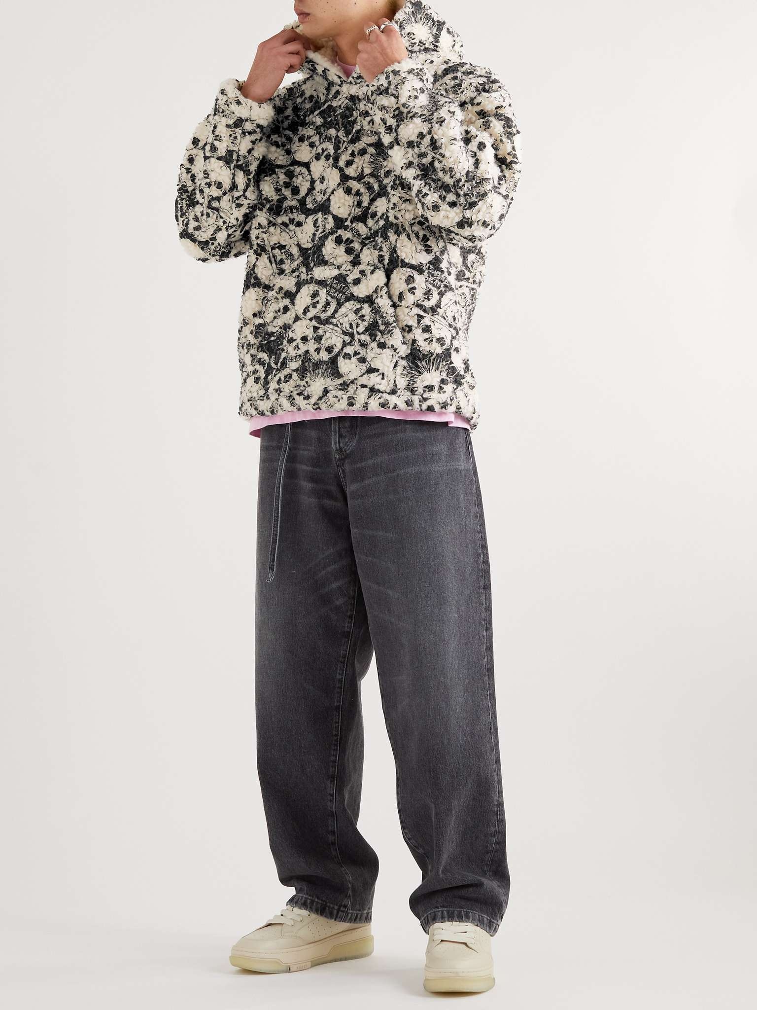 Printed Fleece Hoodie - 2