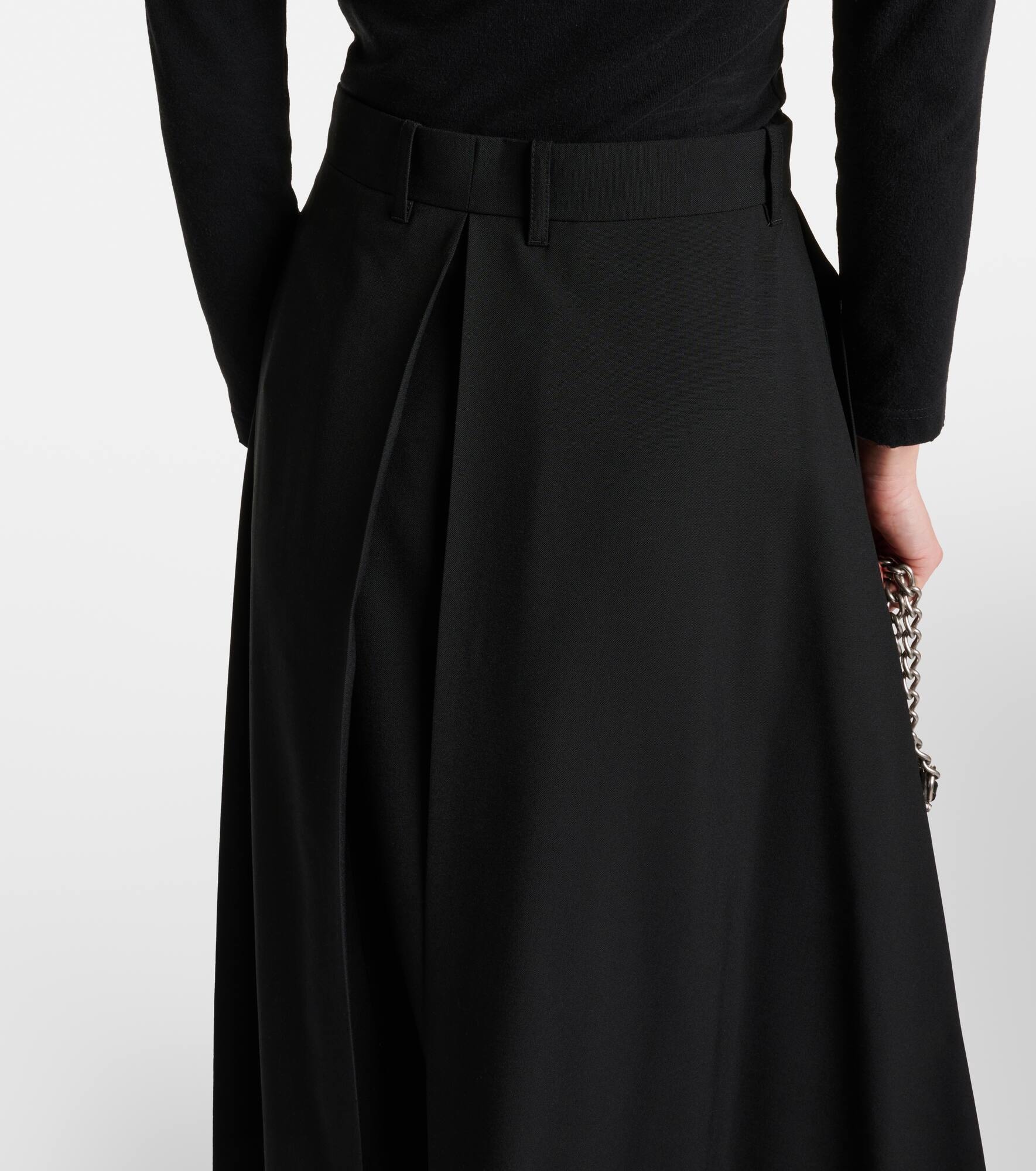 Hybrid wool skirt with pants - 5