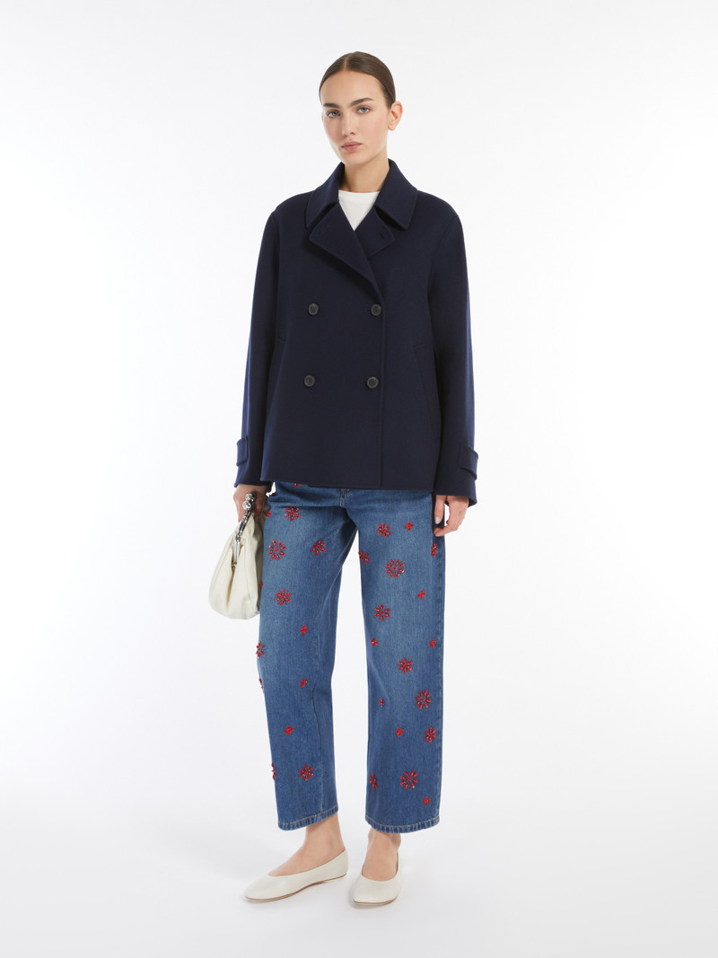 WEEKEND Max Mara AFONE Double-sided wool double-breasted pea coat outlook