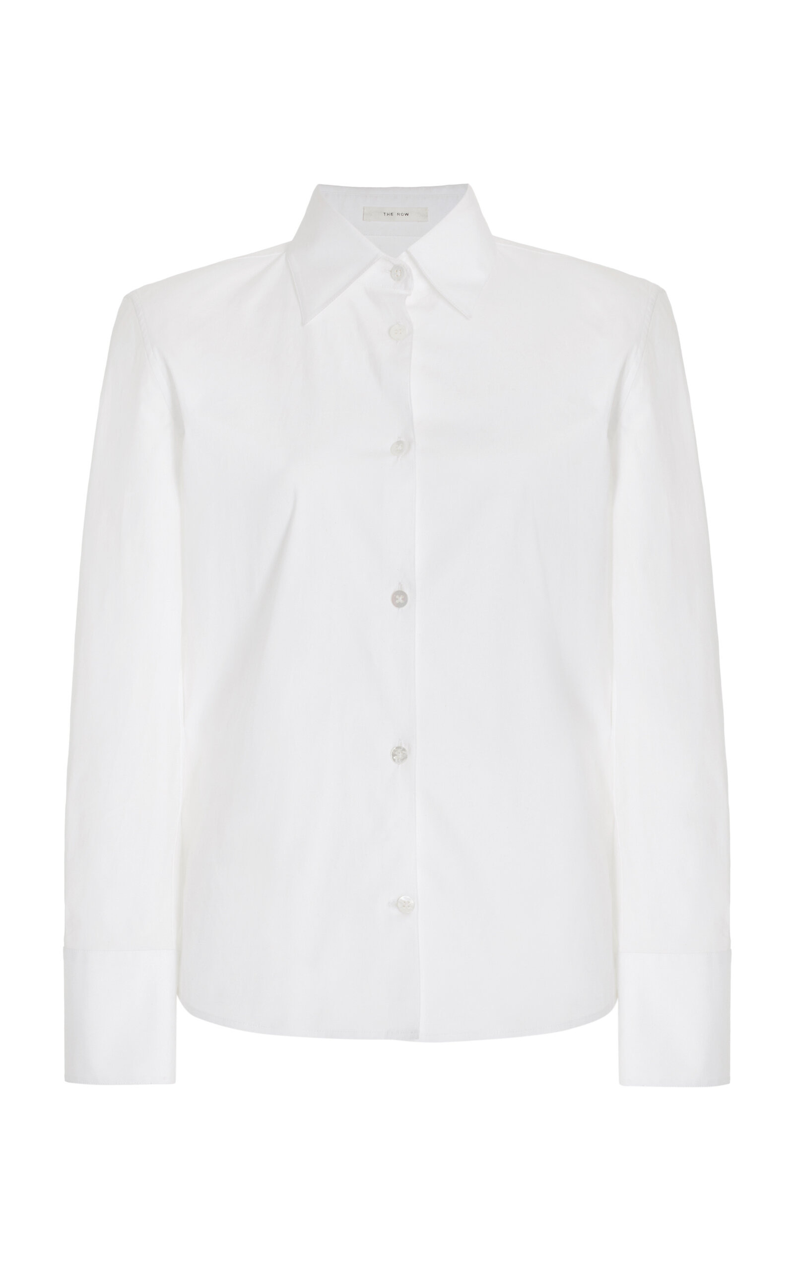 Frou Stretch-Cotton Shirt white - 1