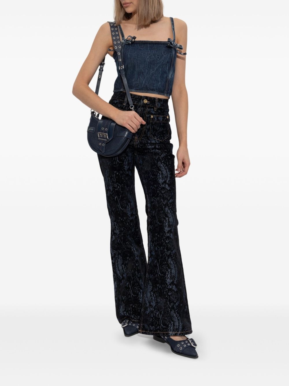 Jeansy flared trousers - 2