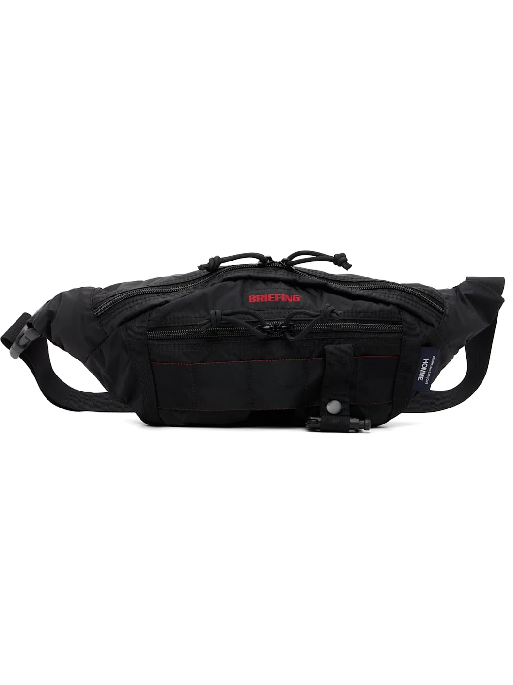 Black BRIEFING Edition Nylon Diamond Rip Belt Bag - 1