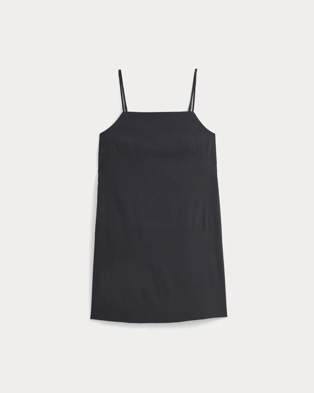 MINI SHIFT DRESS IN STRETCH LINEN - 1