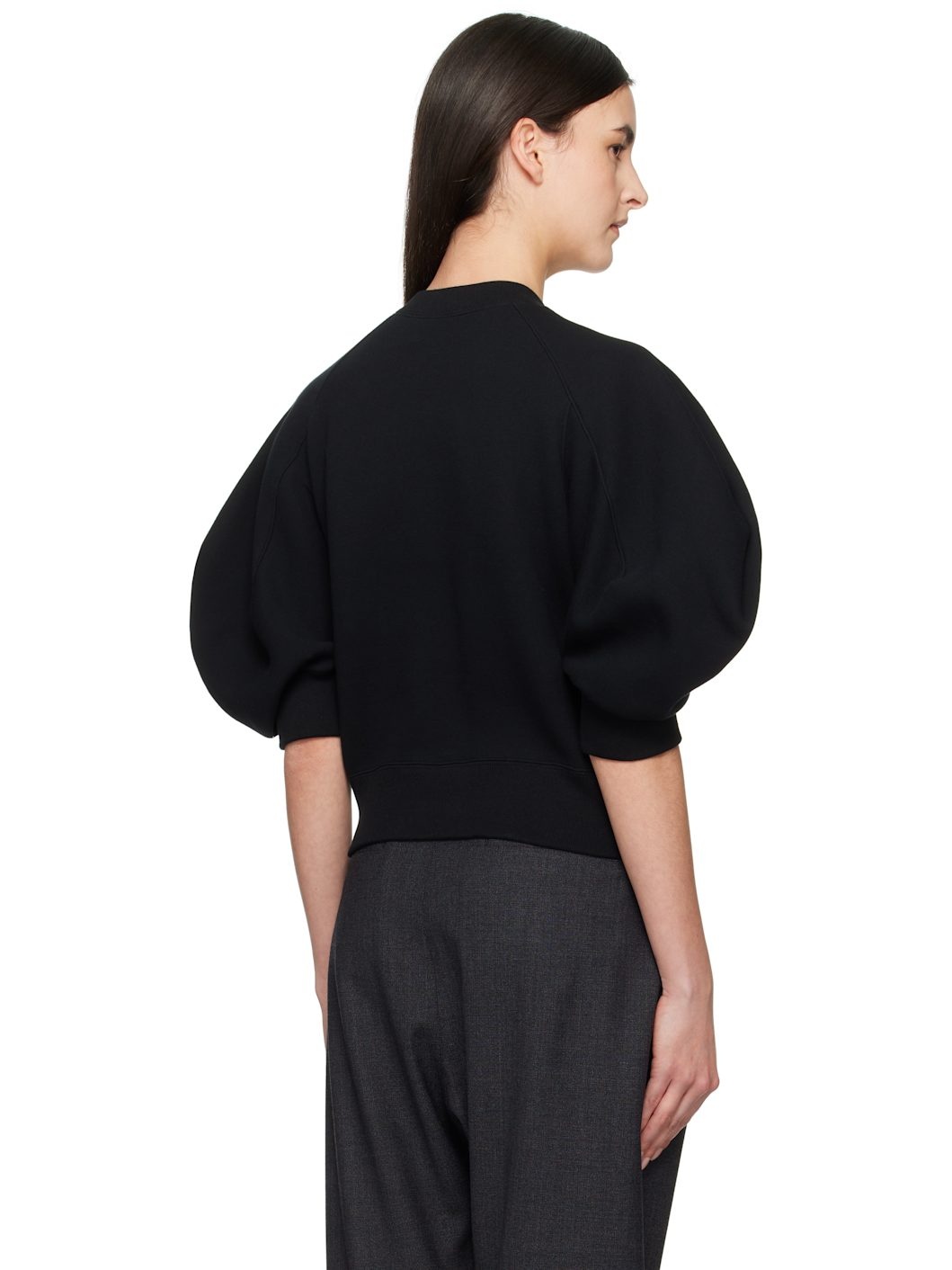 Black Sweat Sponge Sweatshirt - 3