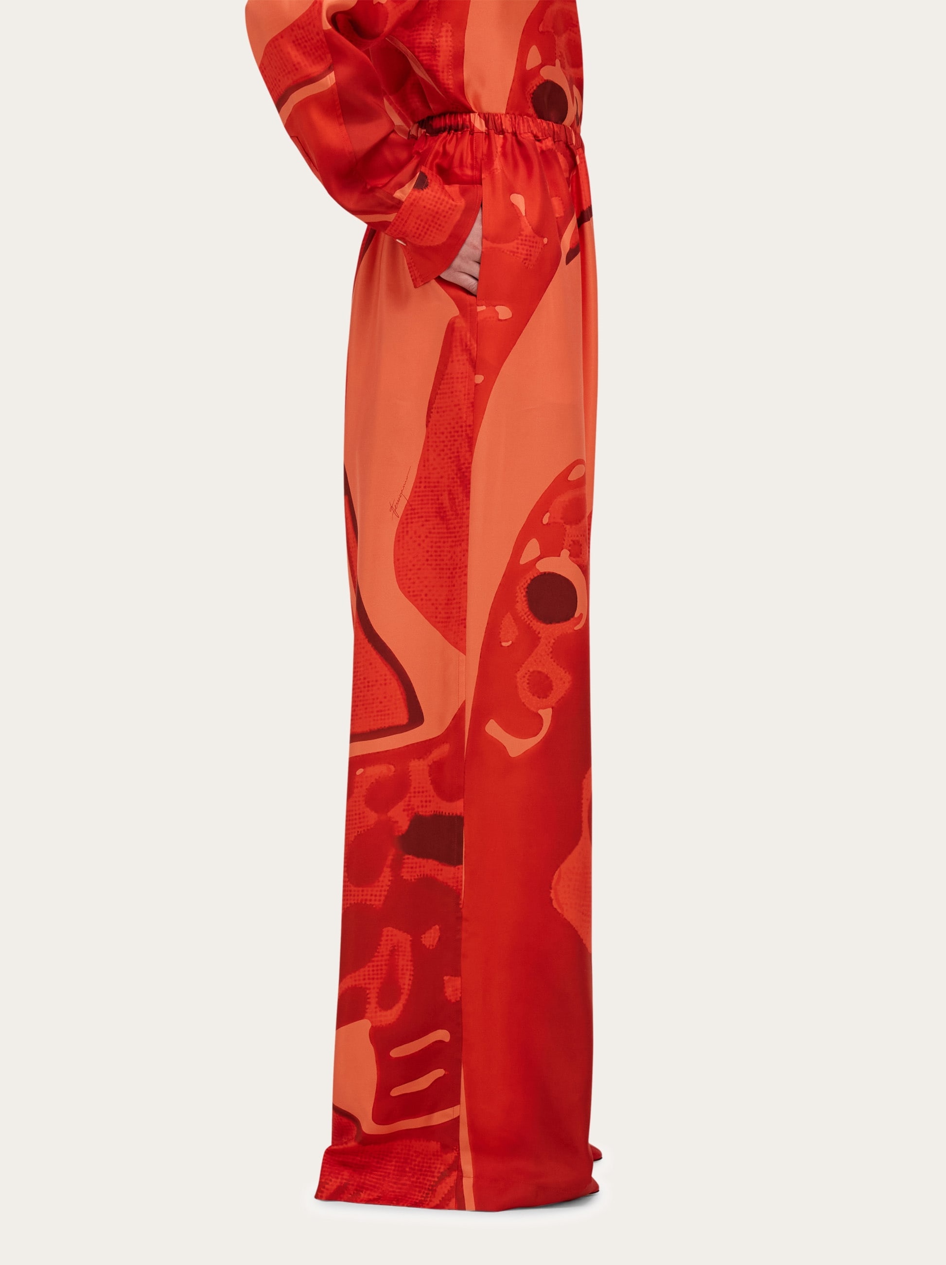 Silk palazzo trouser - 3
