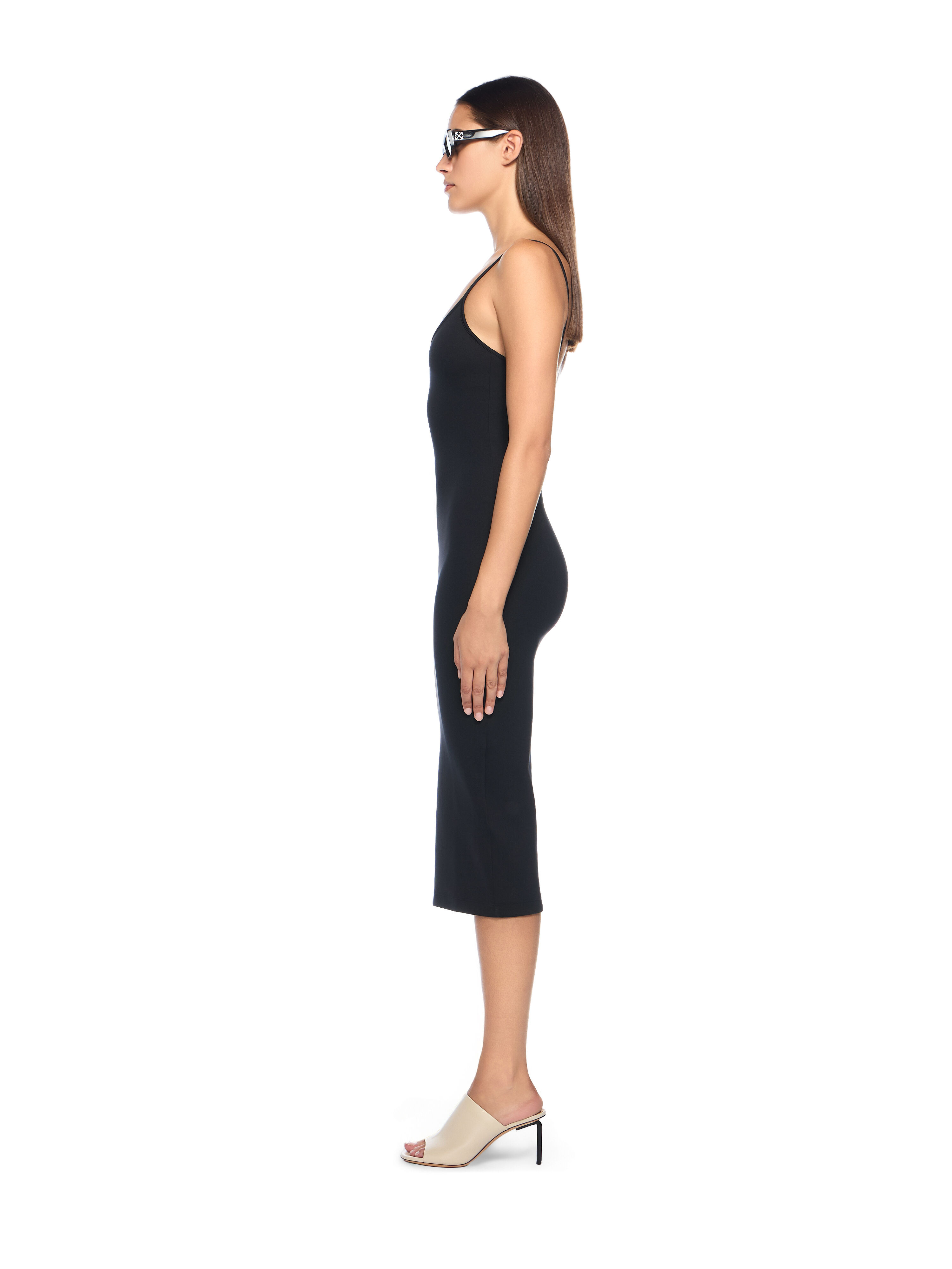 Sleek Strappy Midi Dress - 3