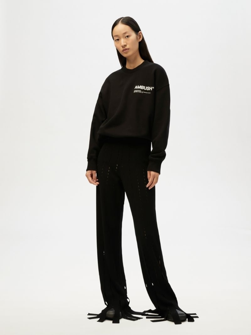 KNITTED CUT OUT PANTS - 2