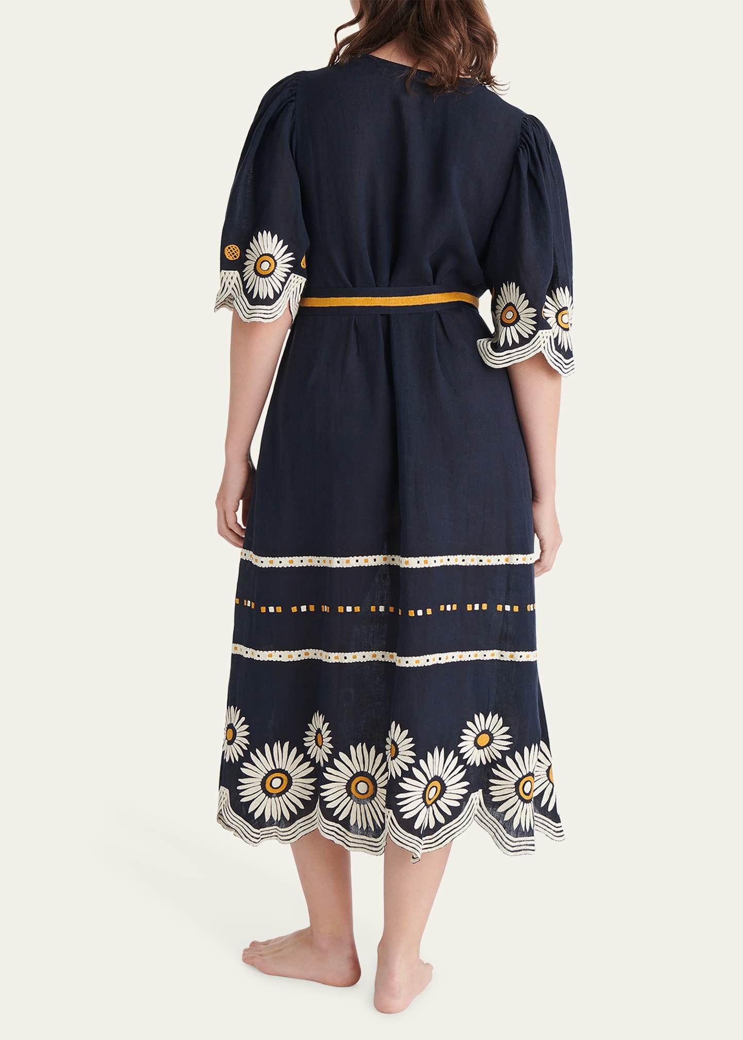 Hortense Embroidered Midi Dress - 3