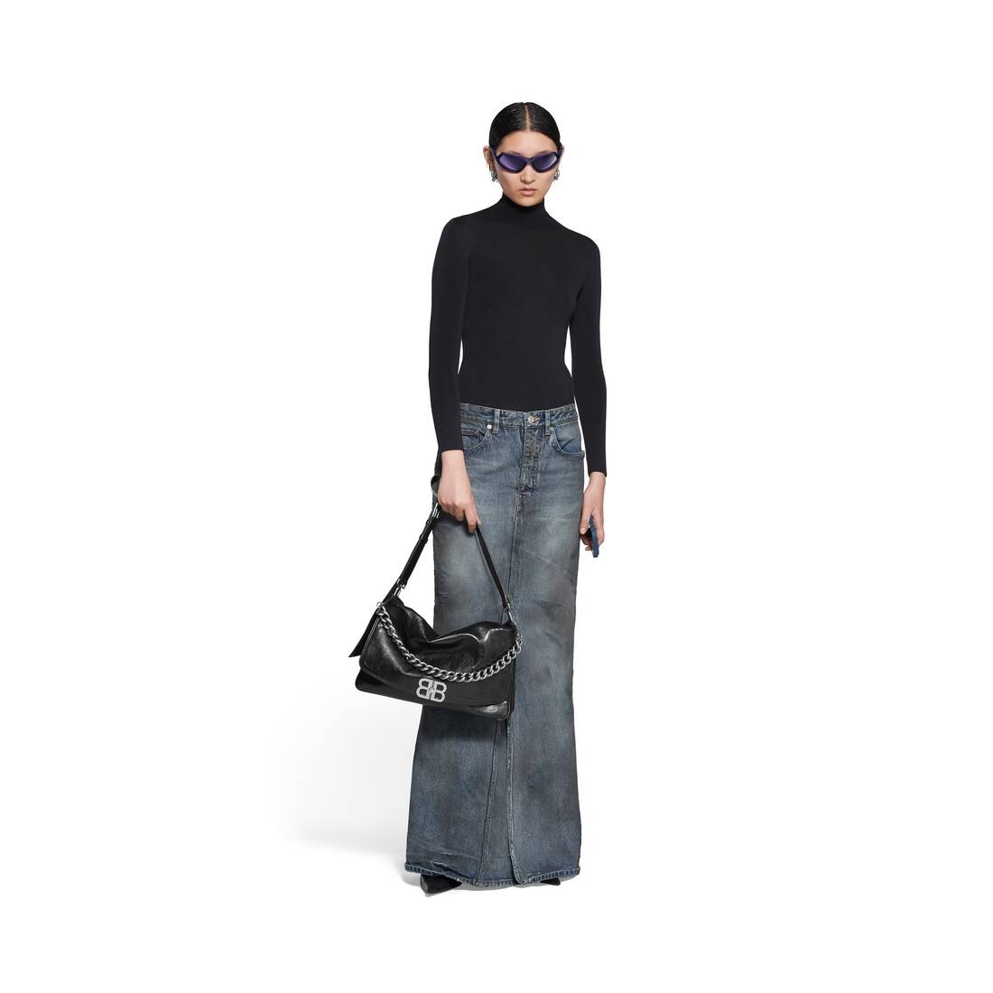 Women's Maxi Skirt in Light Blue - 2