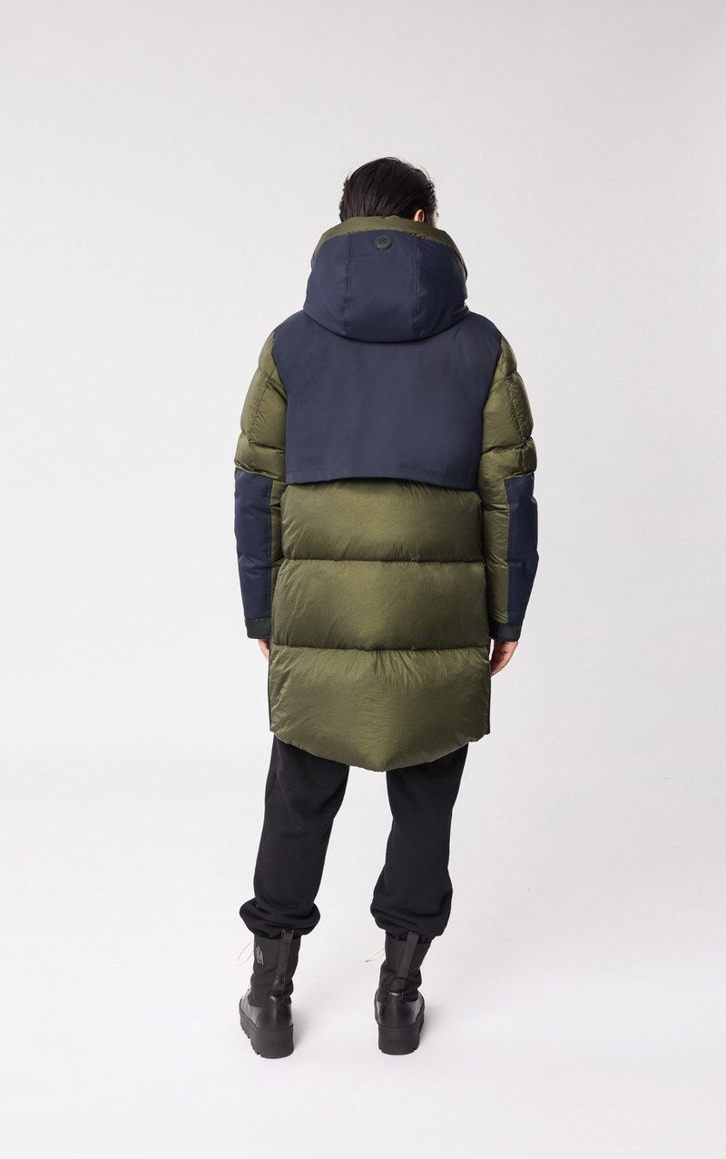 SIMON down coat with zippered side opening 6