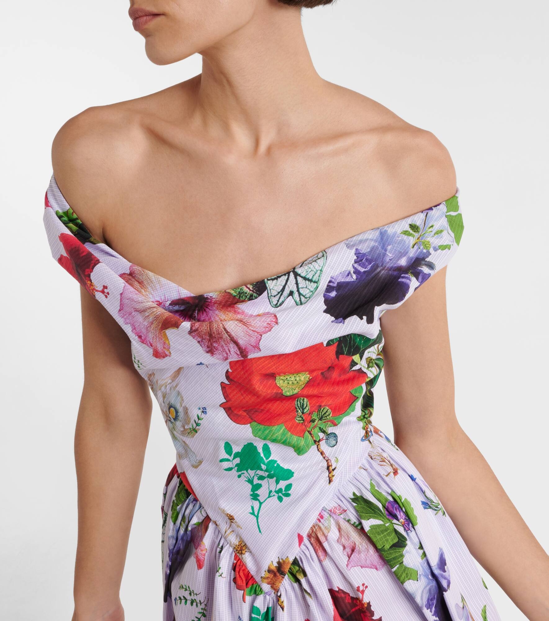 Vivienne Westwood Sunday floral cotton corset dress