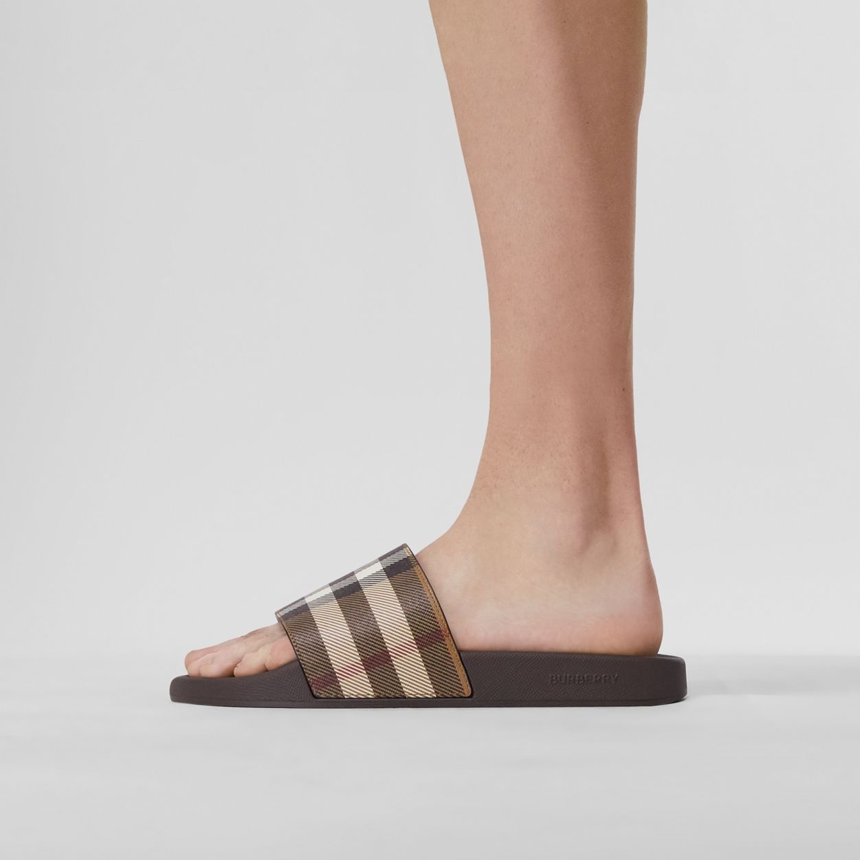 Women's Retro Check Slides