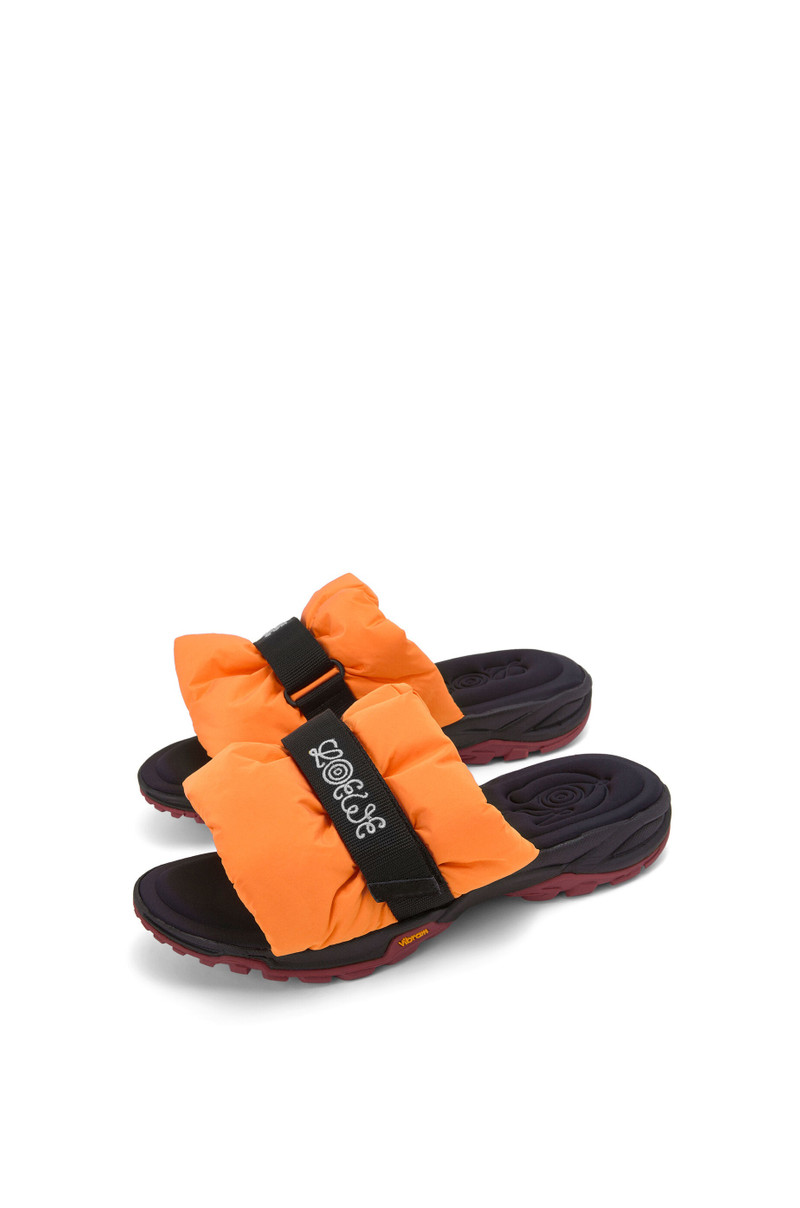 Loewe Pleated slide in nylon outlook