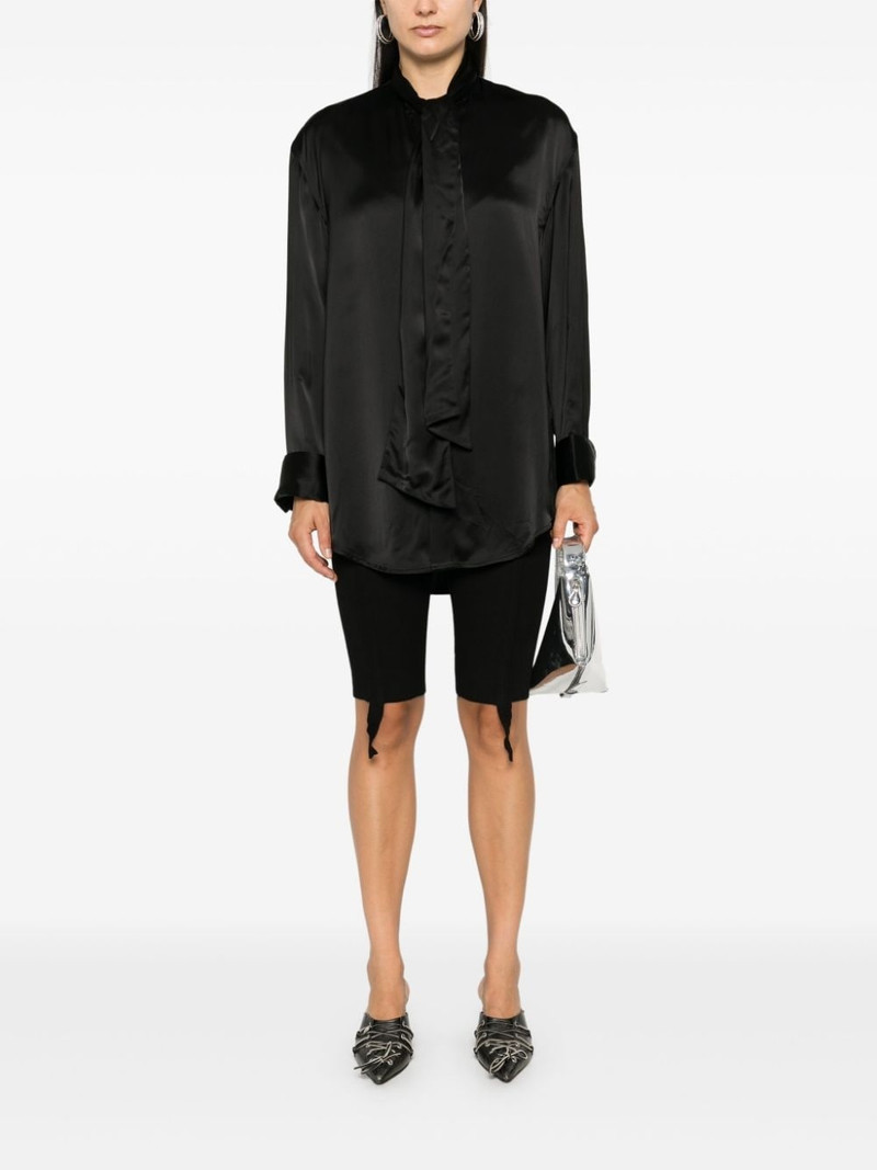 ALAINPAUL pussy-bow shirt outlook
