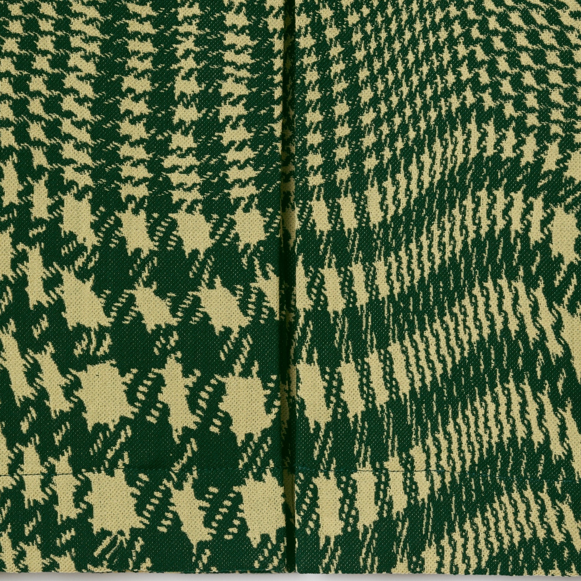 Warped Houndstooth Wool Skirt - 6