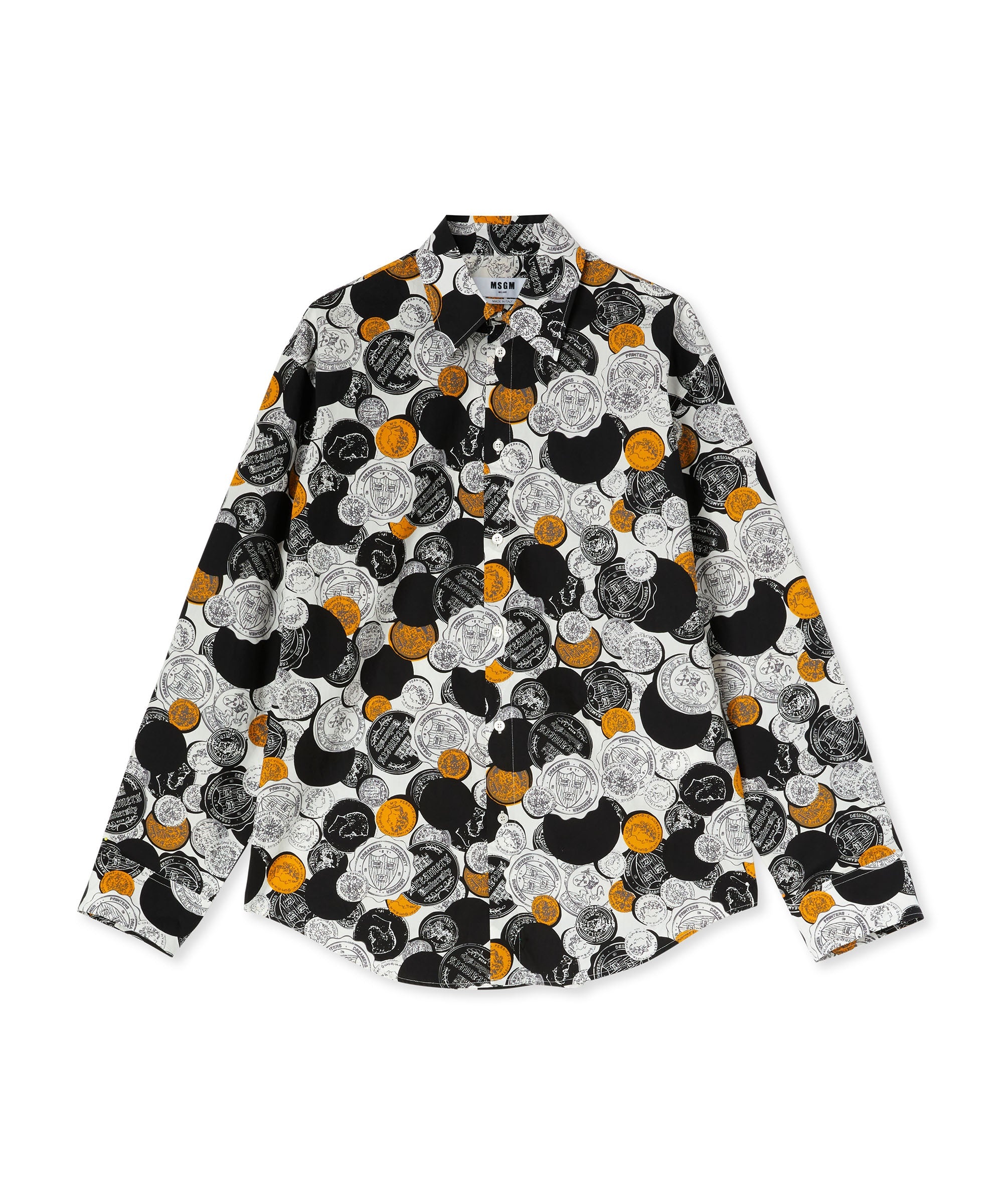 Organic cotton shirt with "all-over Token" print - 1