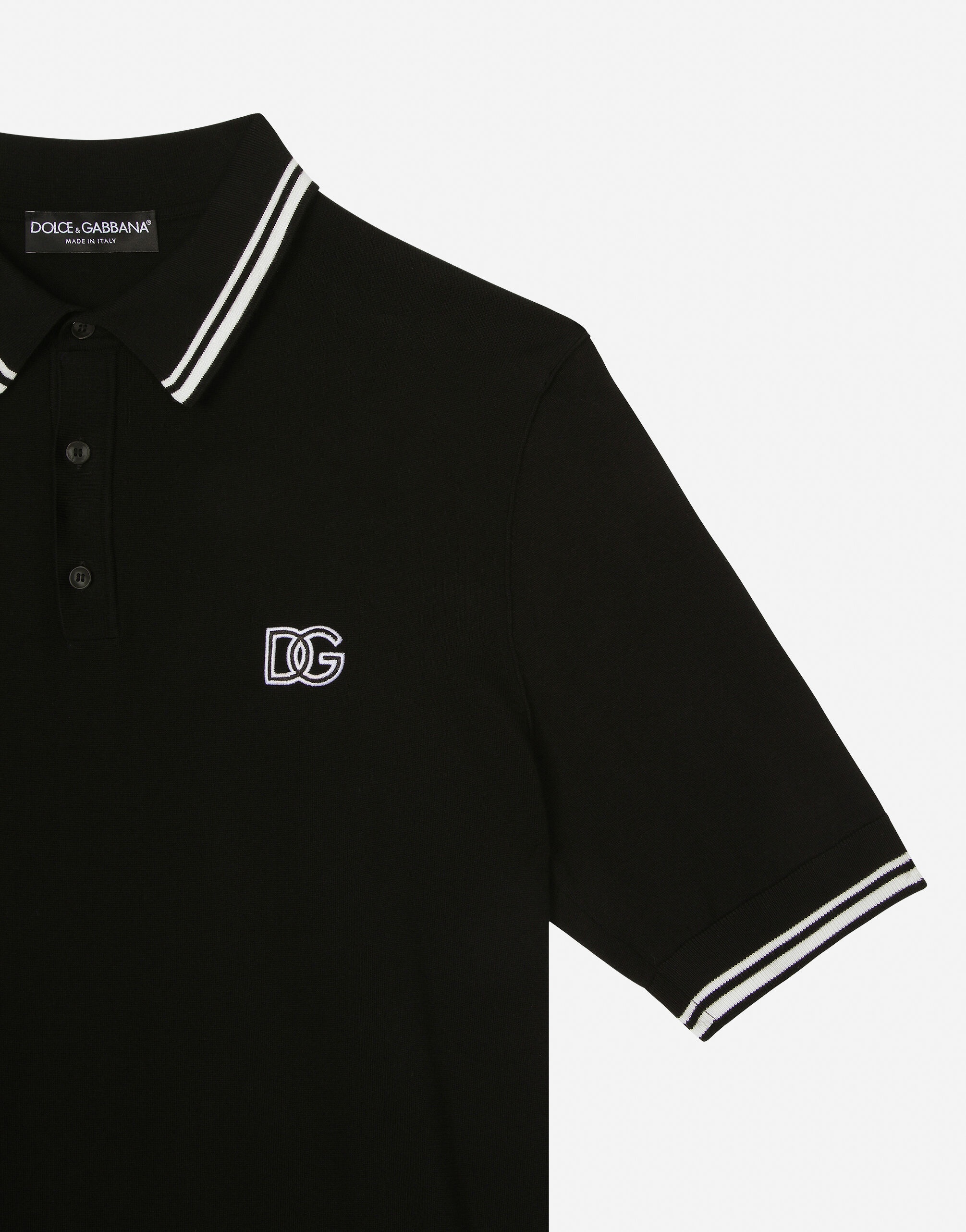 Short-sleeved polo-shirt with DG logo embroidery - 4