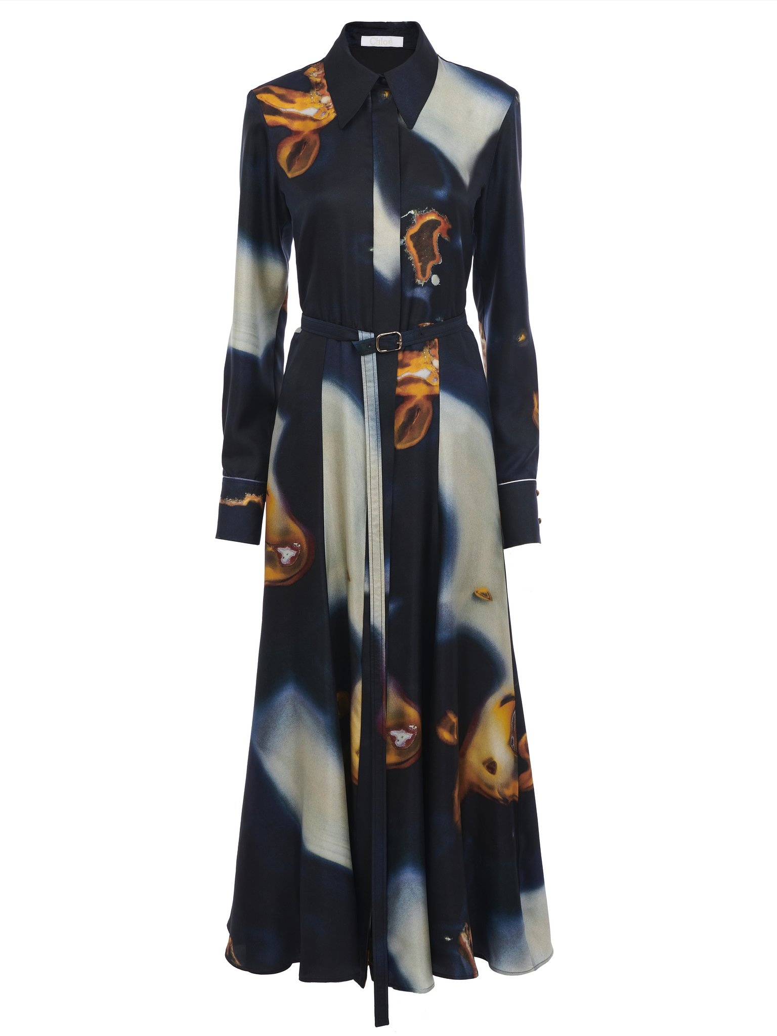 PRINTED SHIRT DRESS - 1
