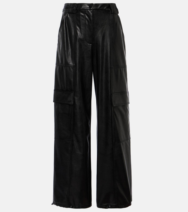 Sofia faux leather cargo pants - 1