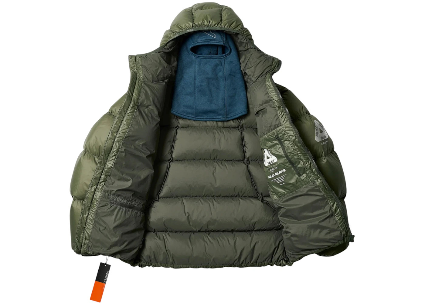 Palace Pertex Opaque Balaclava Puffer Jacket Green - 2