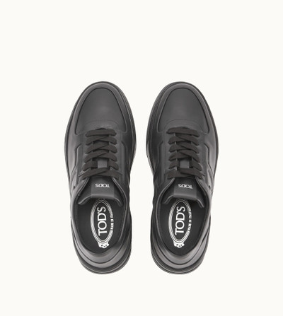 Tod's SNEAKERS IN LEATHER - BLACK outlook