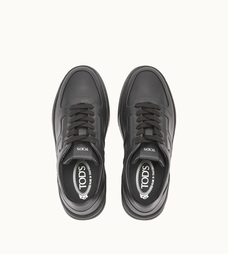 Tod's SNEAKERS IN LEATHER - BLACK outlook