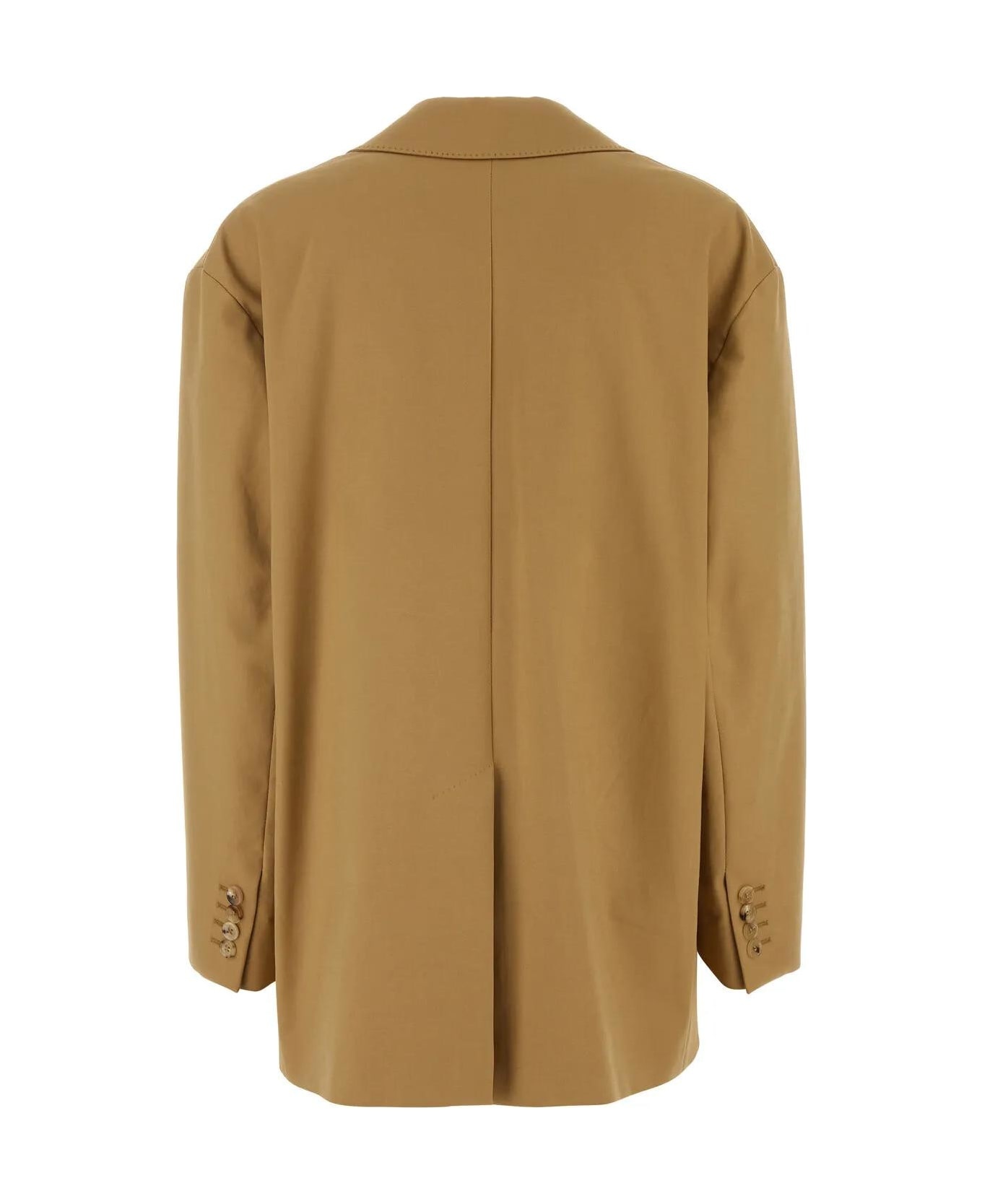 Camel Stretch Cotton Monica Blazer - 2