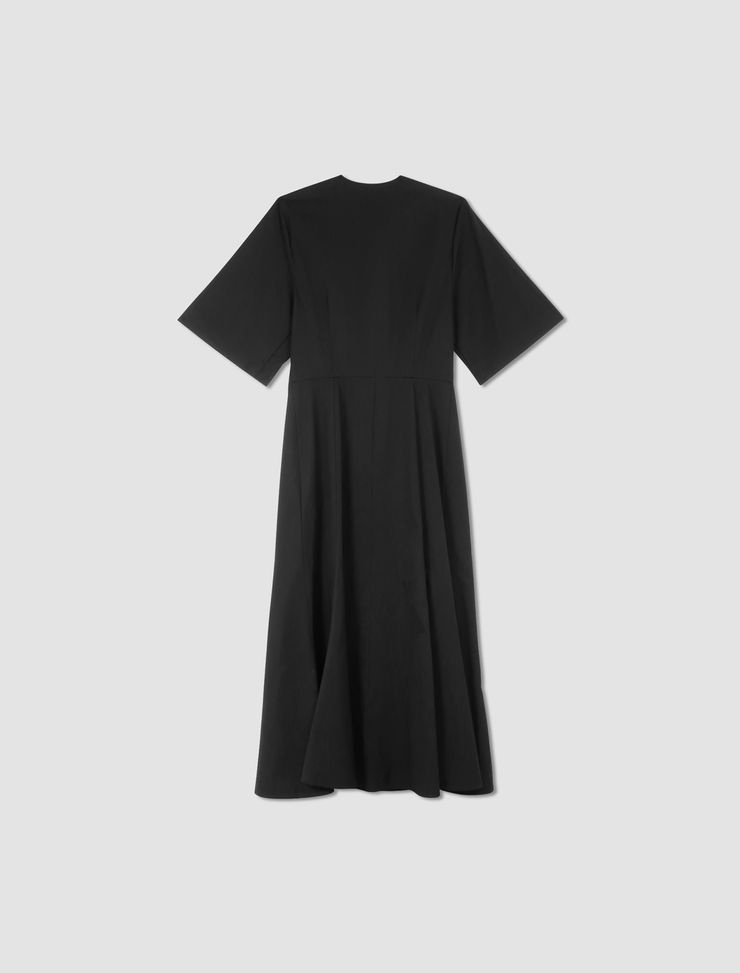 AMI｜DRESSES (FDR216 CO0064 001) Eco Giselle Printed Asymmetrical Dress | Marciano