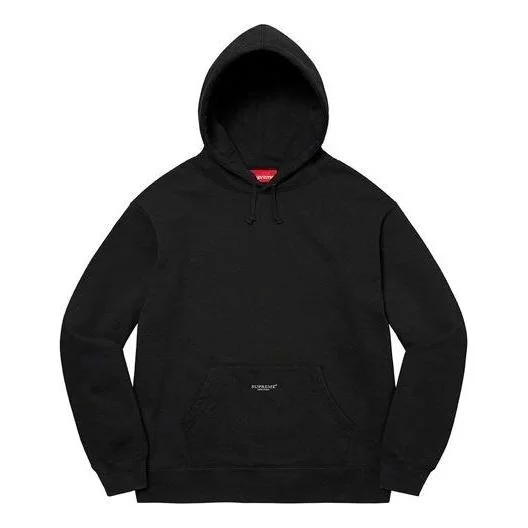 Supreme Micro Logo Hooded Sweatshirt 'Black' SUP-SS22-605 - 1