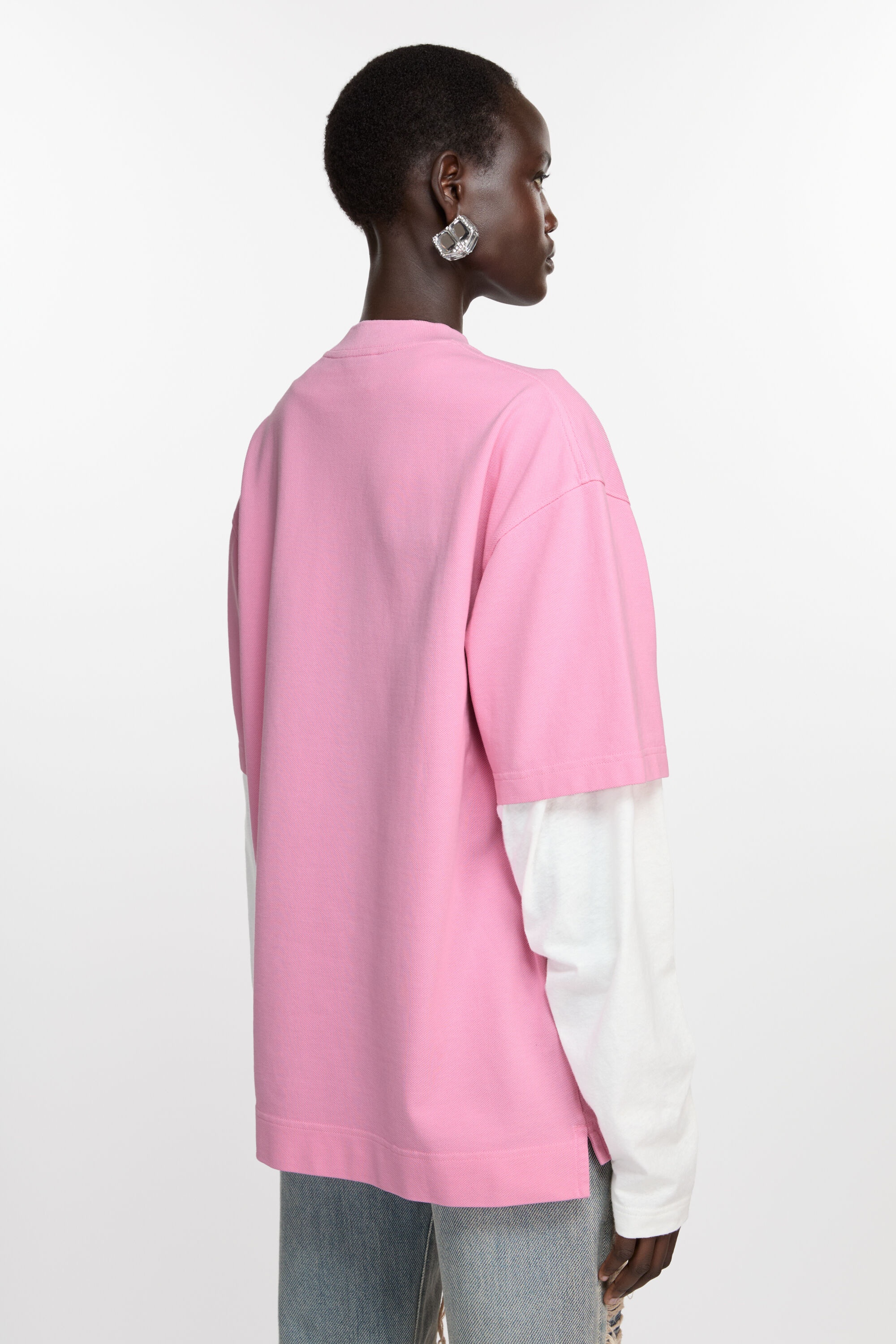 Logo t-shirt - Relaxed fit - Bubble Pink - 3
