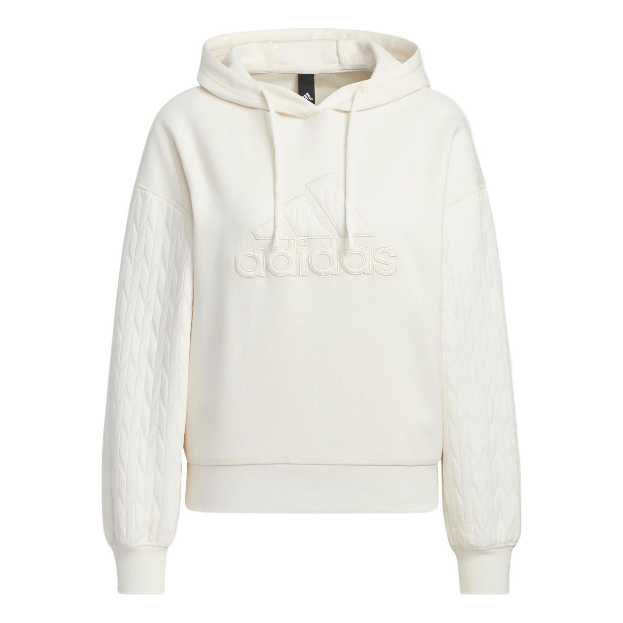 (WMNS) adidas Met Hoodie 'White' HM7104 - 1