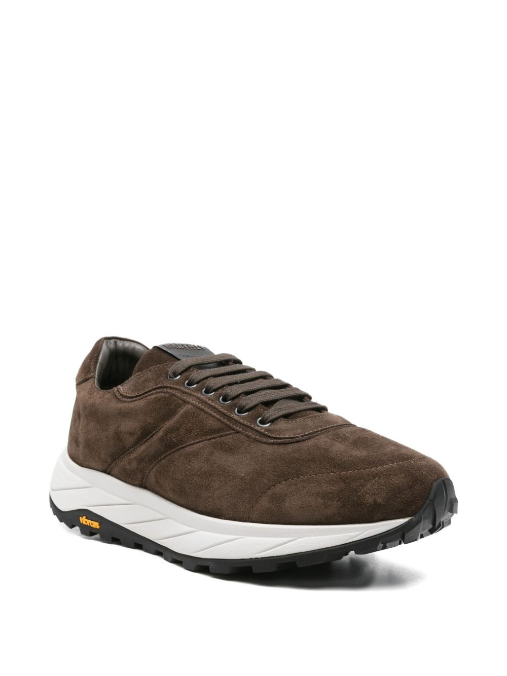 suede lace-up sneakers - 2