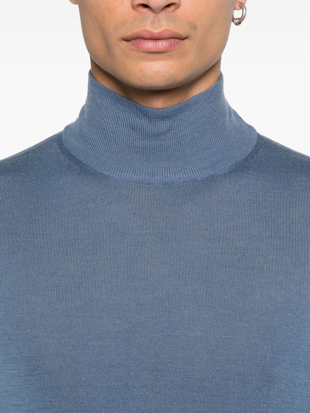 high-neck wool sweater - 5