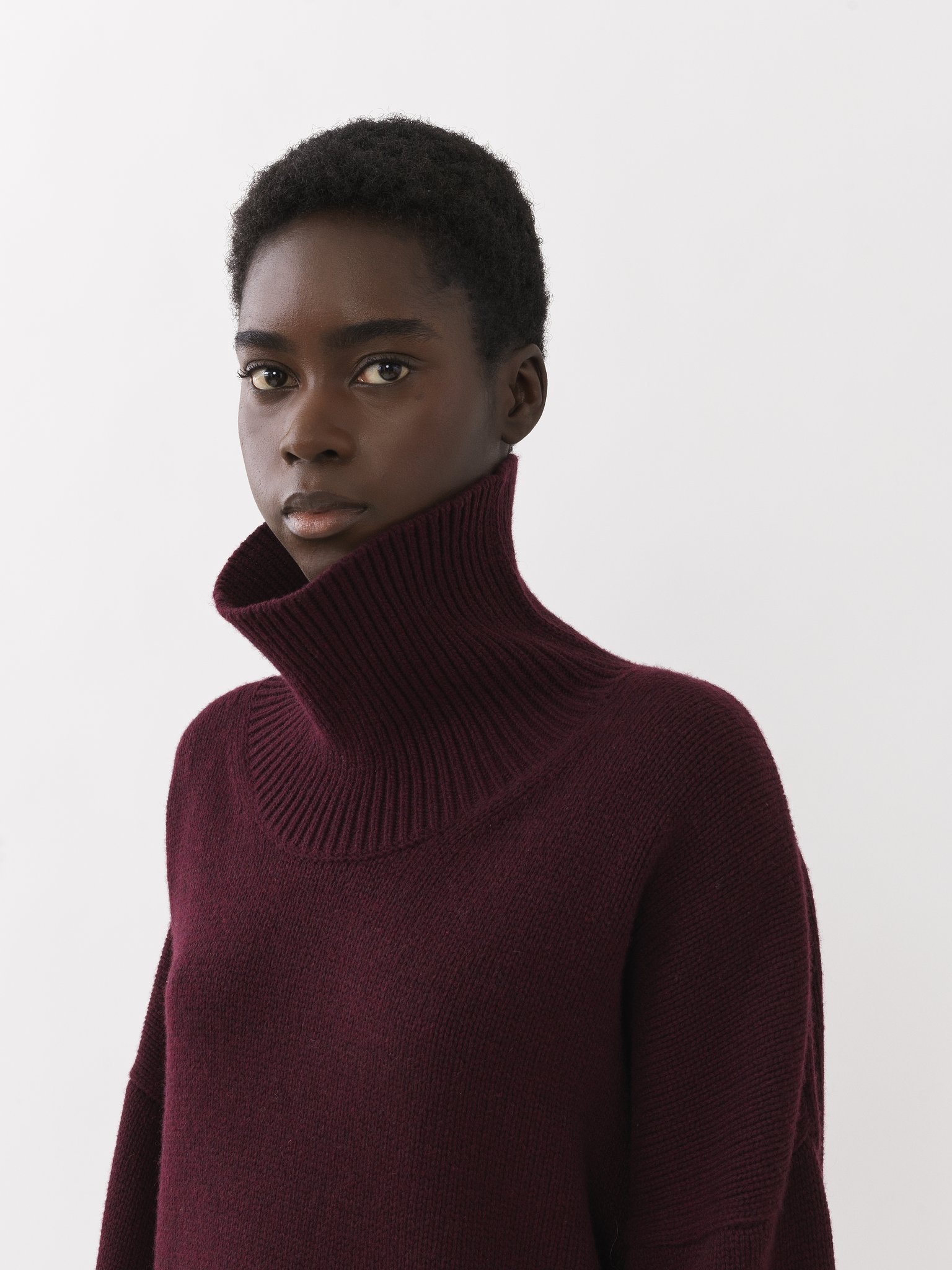 GENEROUS HIGH-NECK SWEATER - 6