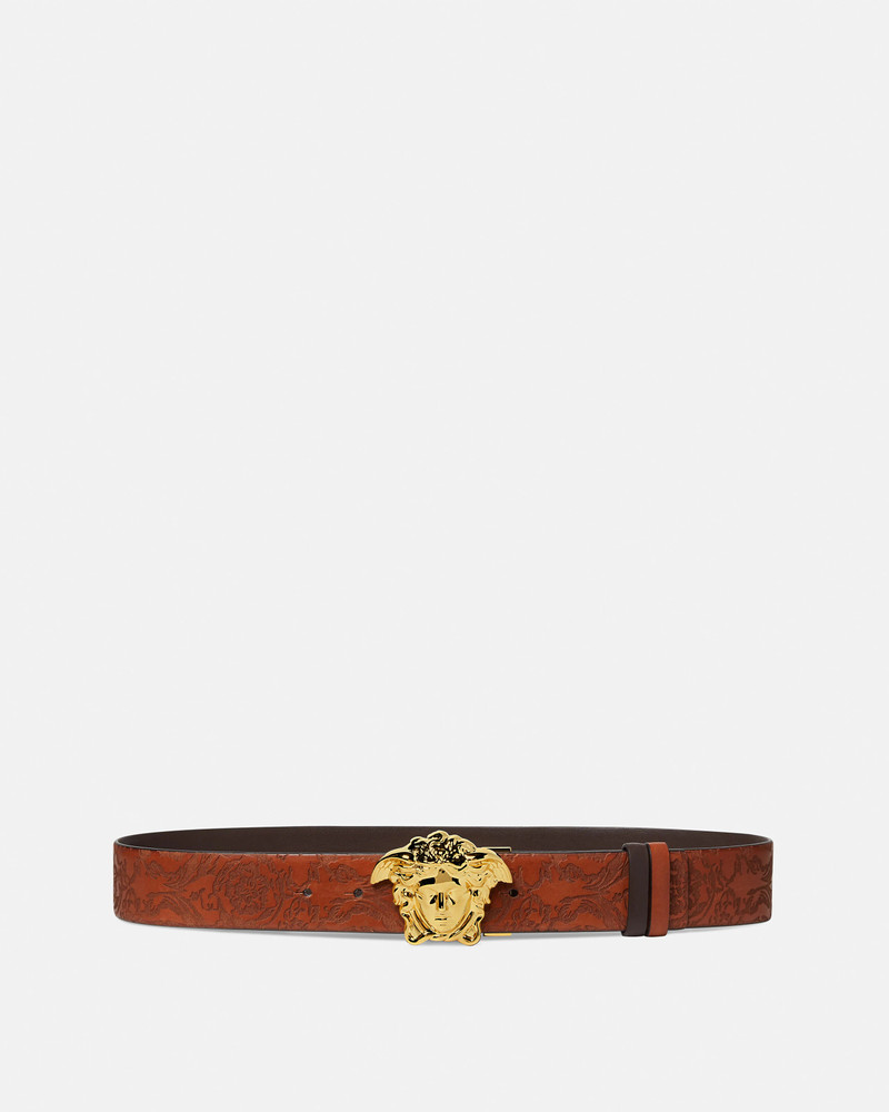 La Medusa Leather Reversible Belt 1.6" 1
