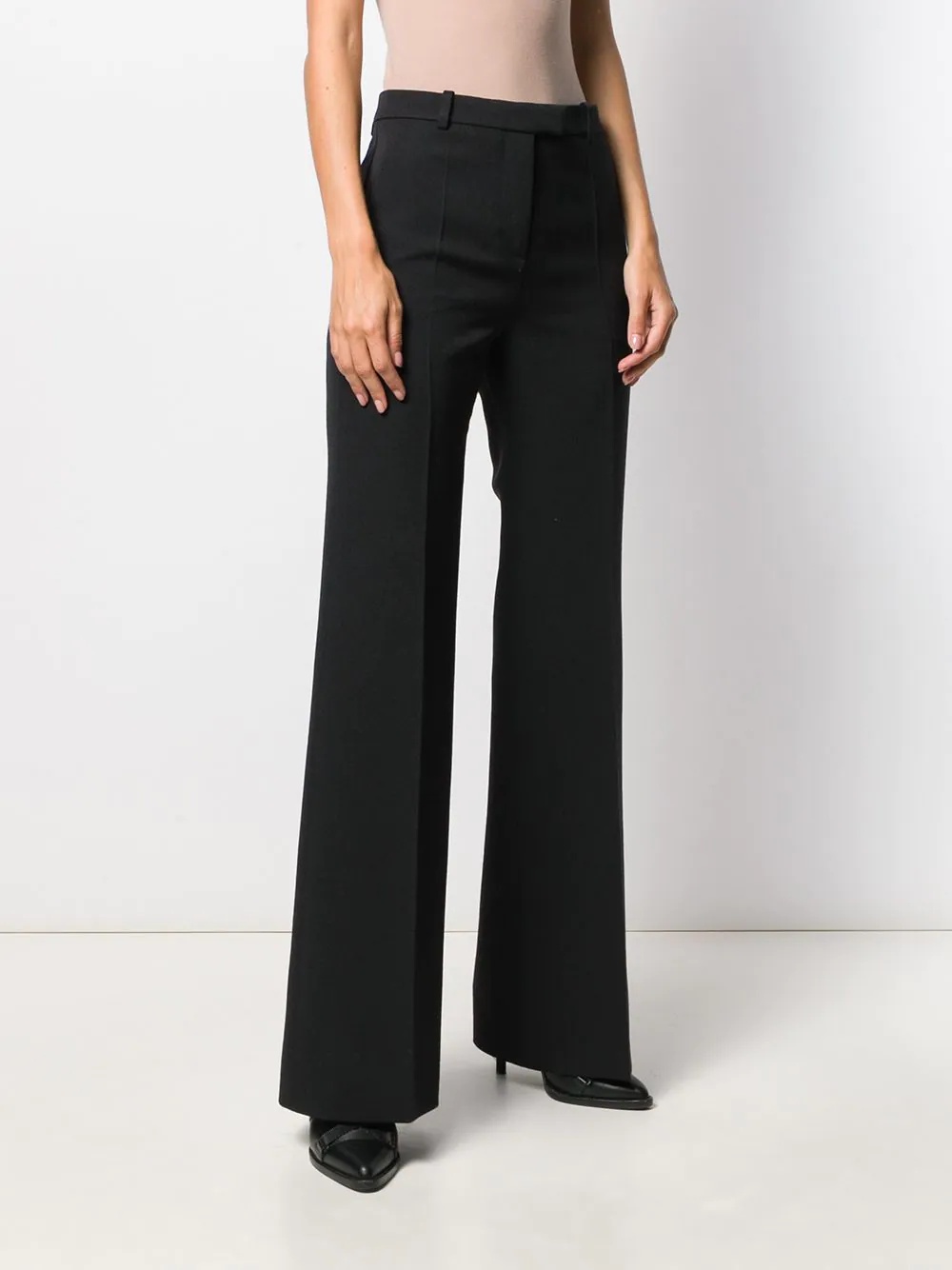 crepe wide-leg trousers - 3