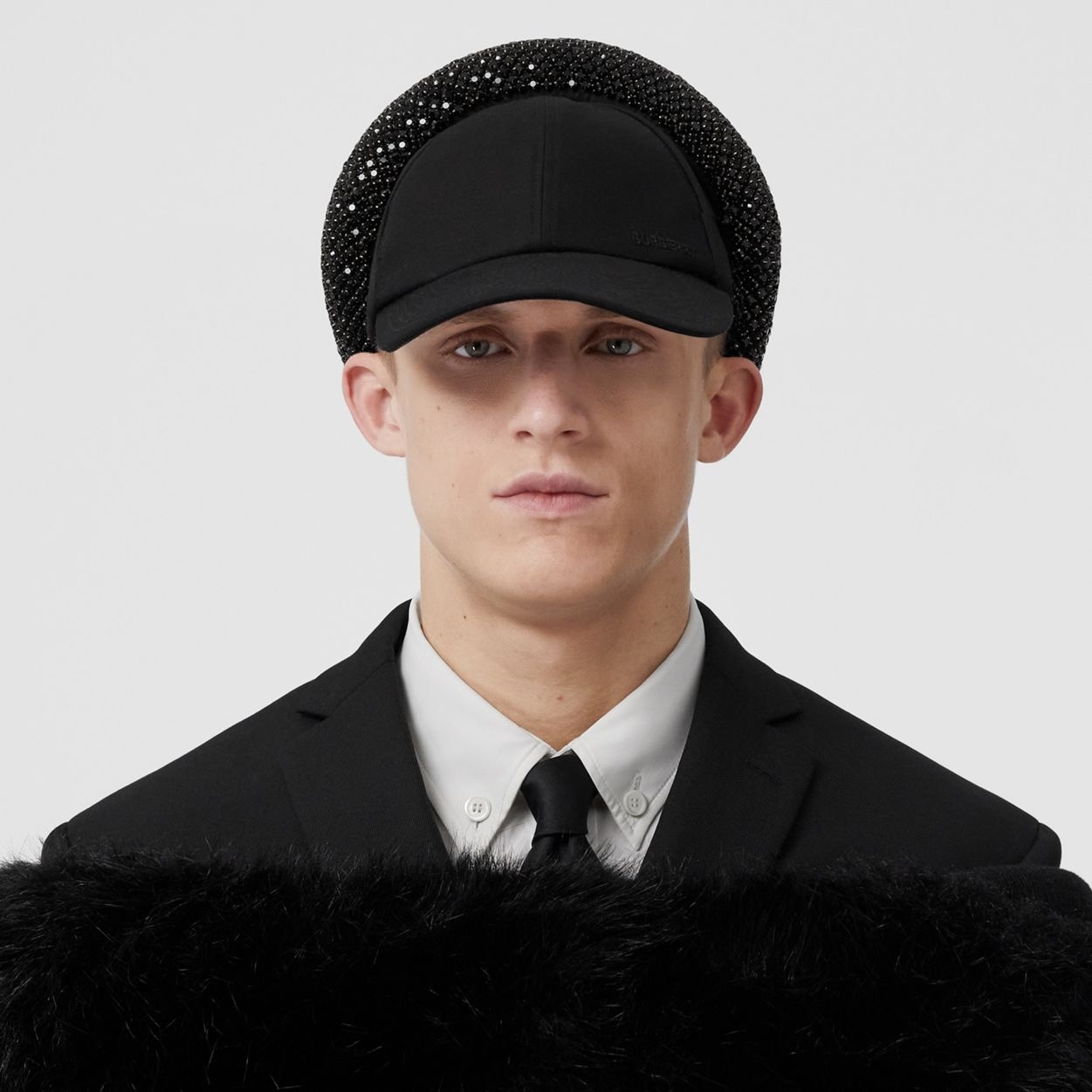 Faux Fur Trim Nylon Reconstructed Car Coat - 3