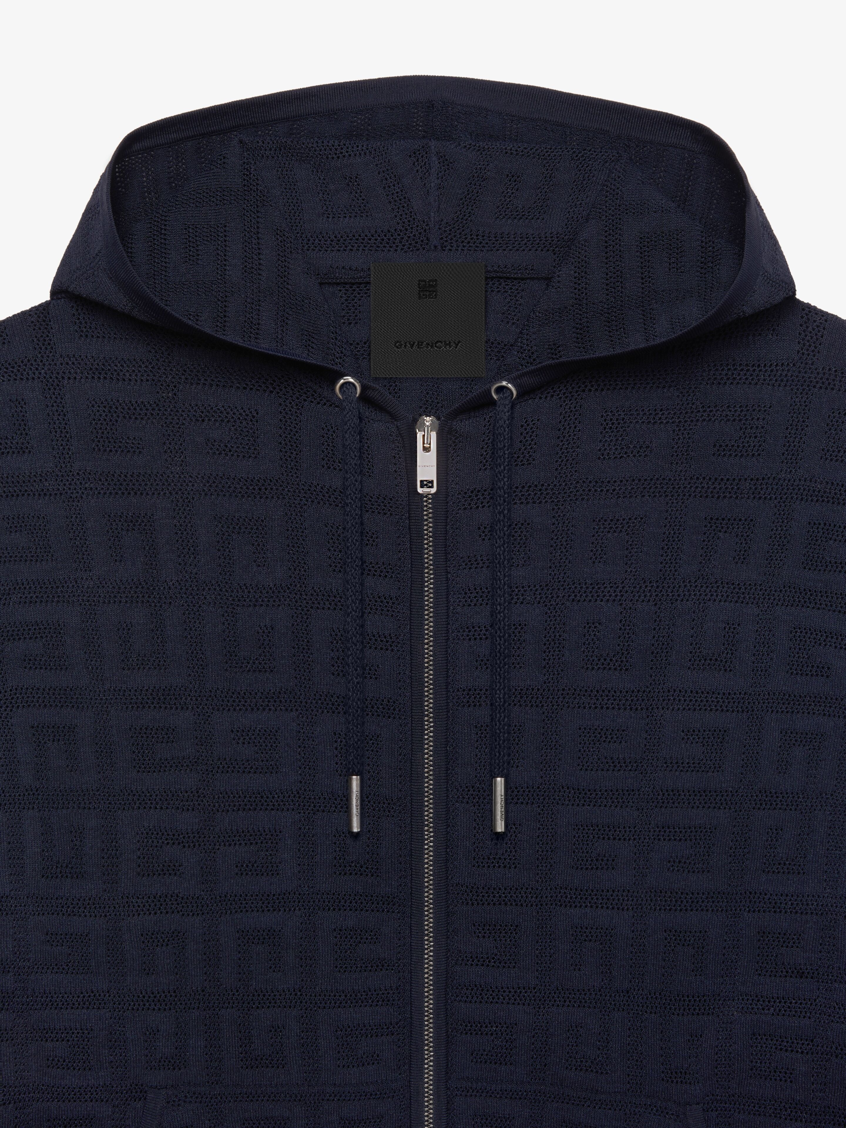 ZIPPED HOODIE IN 4G JACQUARD - 5