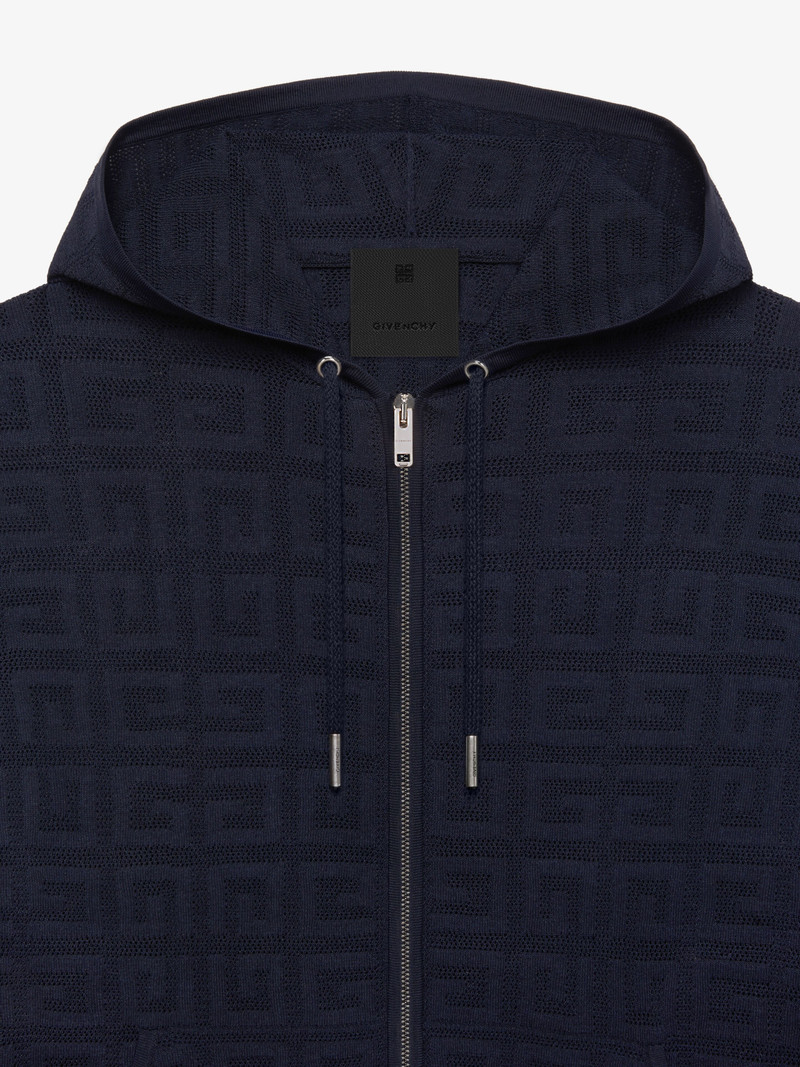 ZIPPED HOODIE IN 4G JACQUARD 5