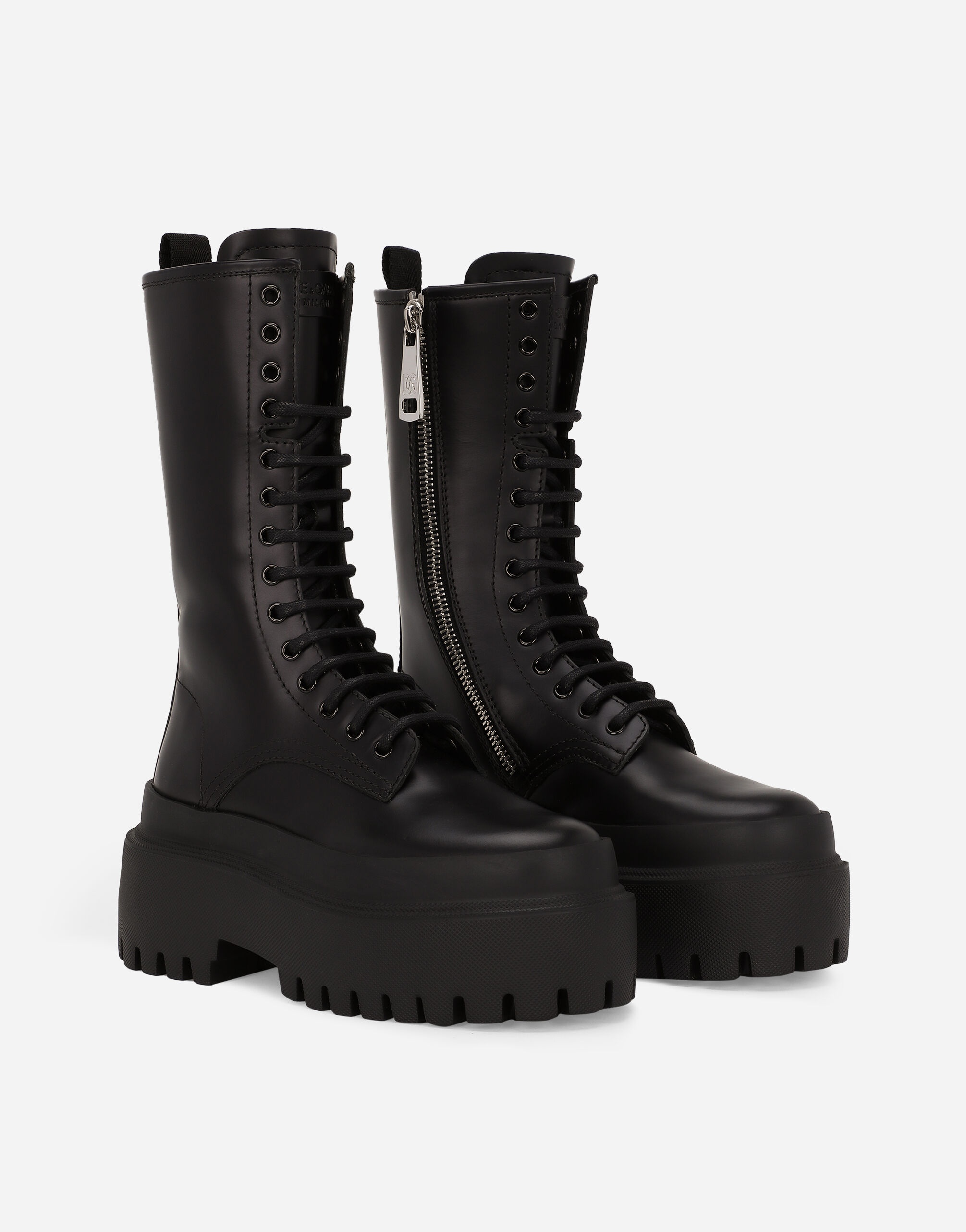 Calfskin combat boots - 2