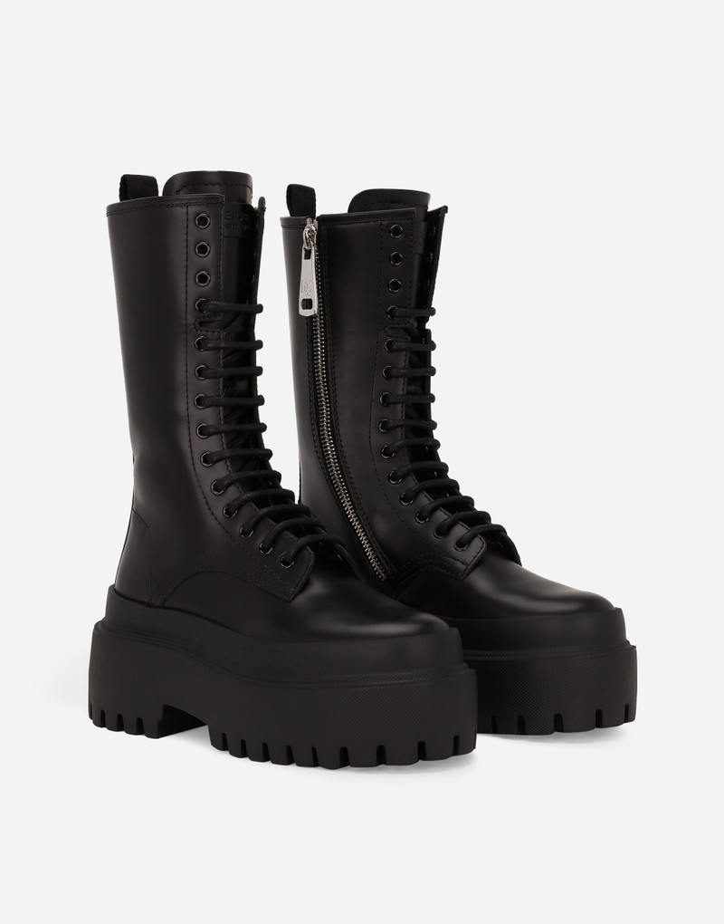 Dolce & Gabbana Calfskin combat boots outlook