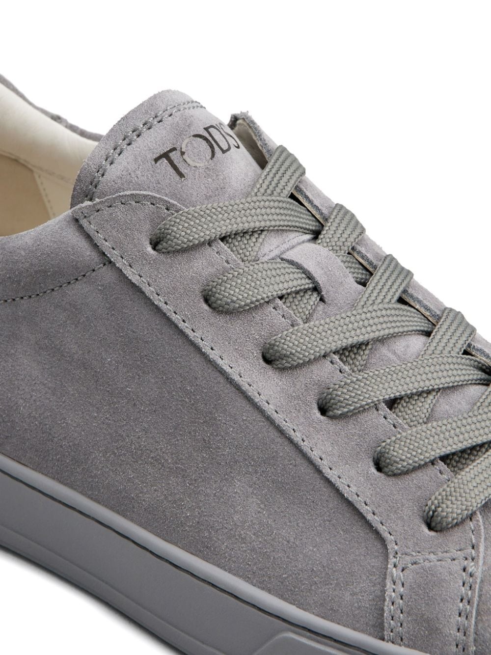 panelled suede sneakers - 5