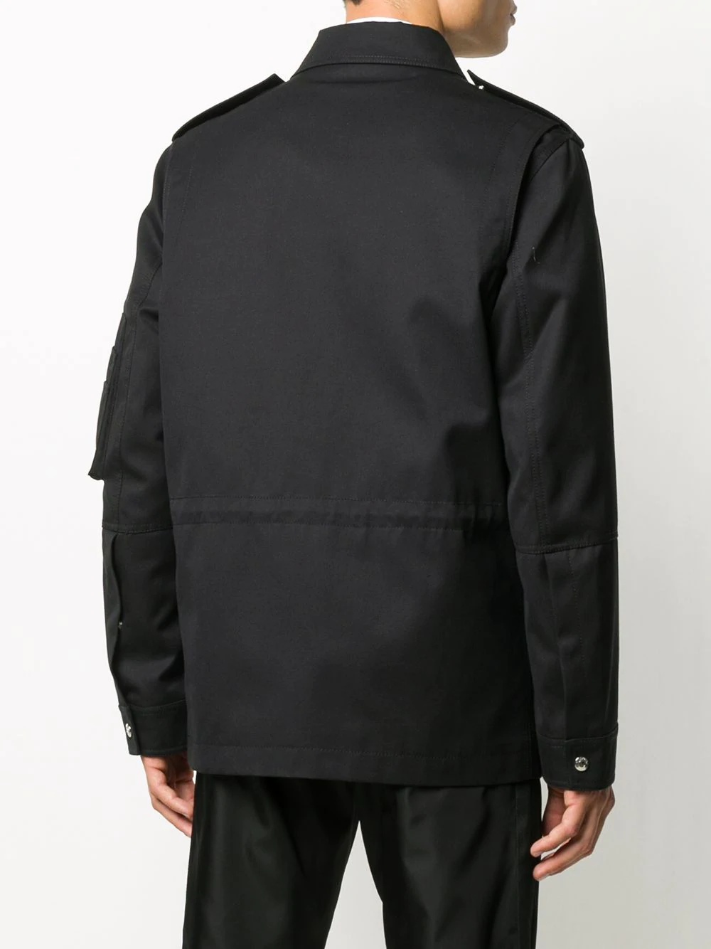 VLTN-patch shirt jacket - 4