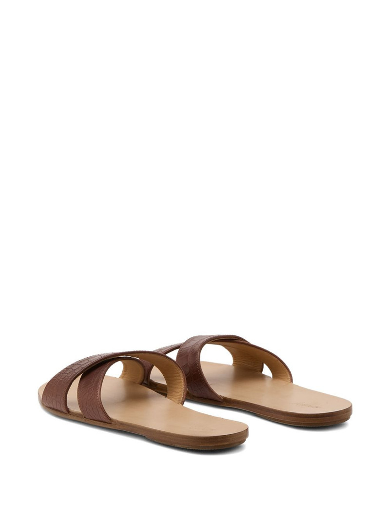 Sottile embossed crossover sandals 3
