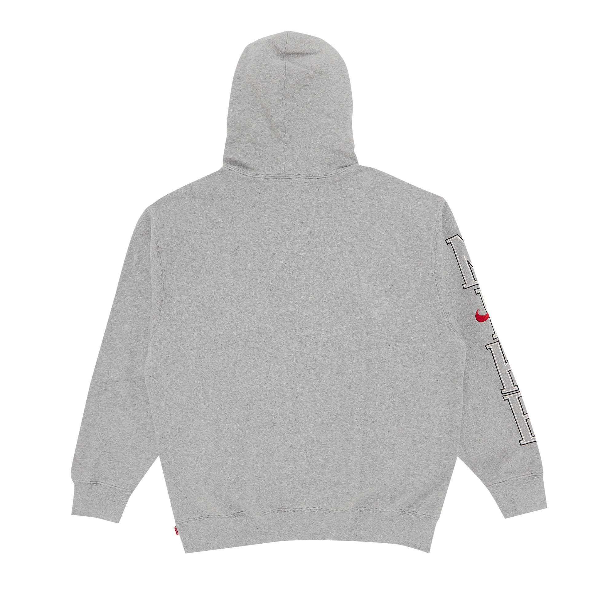 【Supreme x Nike】Hooded Sweatshirt★Heather Grey★24SS★ Supreme Nike Hooded Sweatshirt Heather Grey — United Kicks