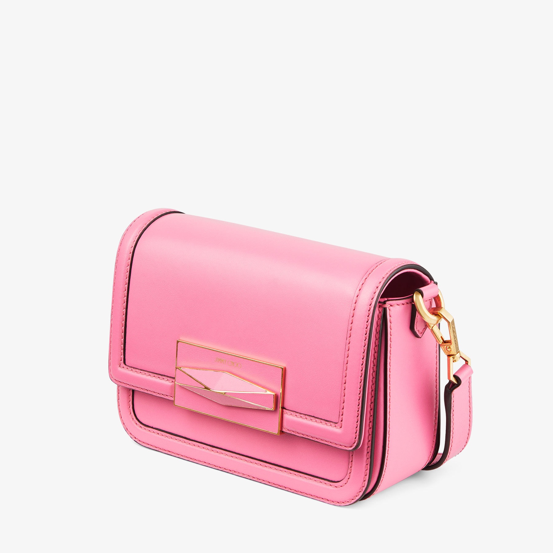 Diamond Crossbody
Candy Pink Smooth Calf Leather Top Handle Bag - 2