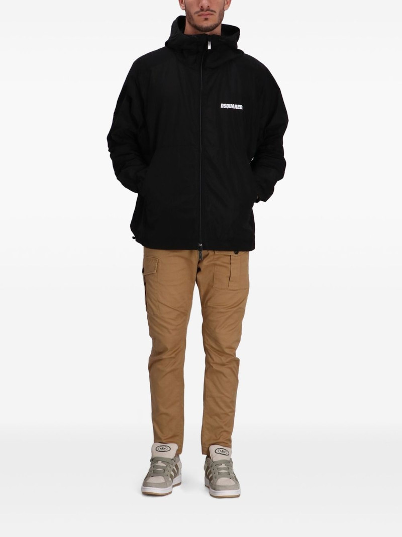 DSQUARED2 zip-up hooded jacket outlook