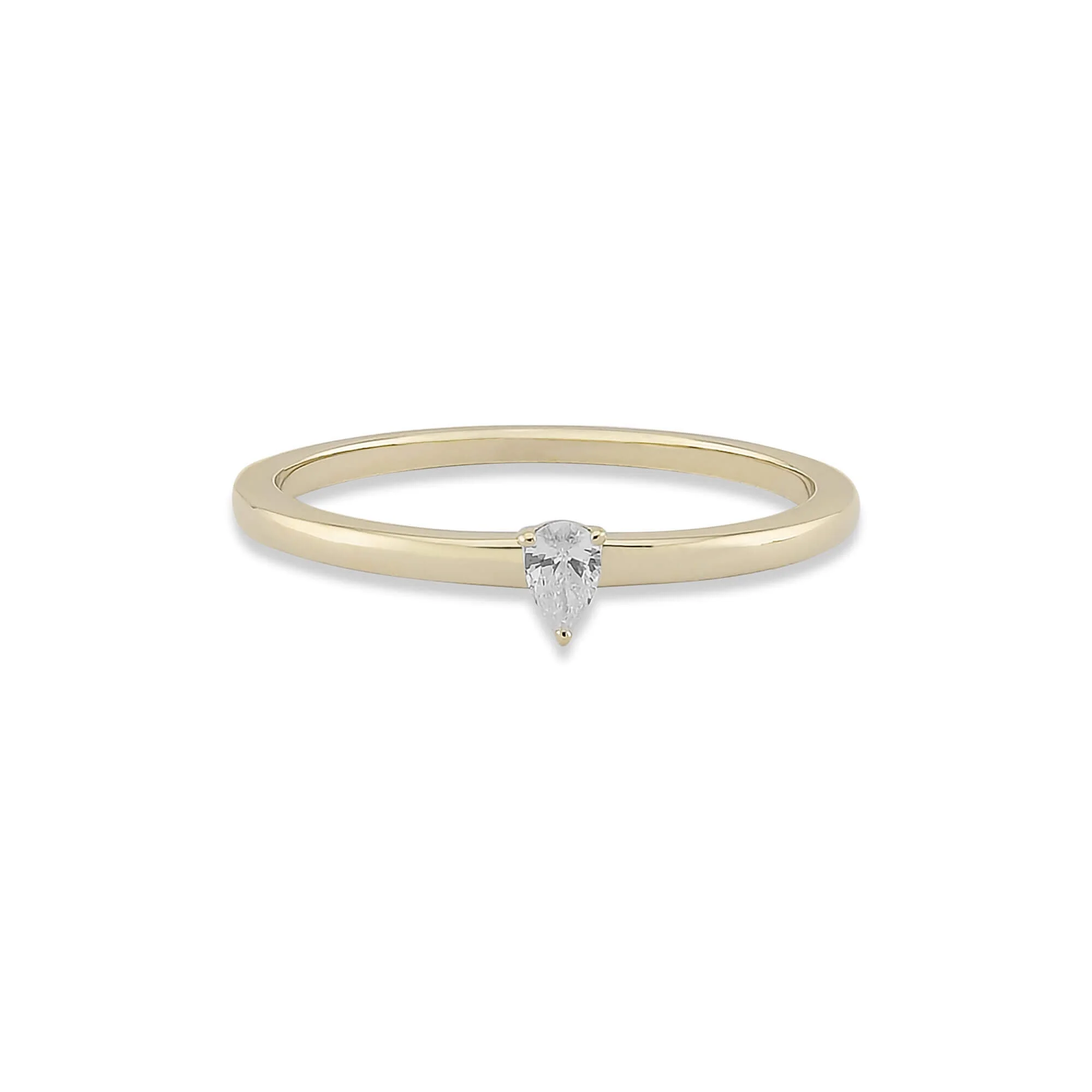 Fancy Shapes Pear Cut Single Ring - 1